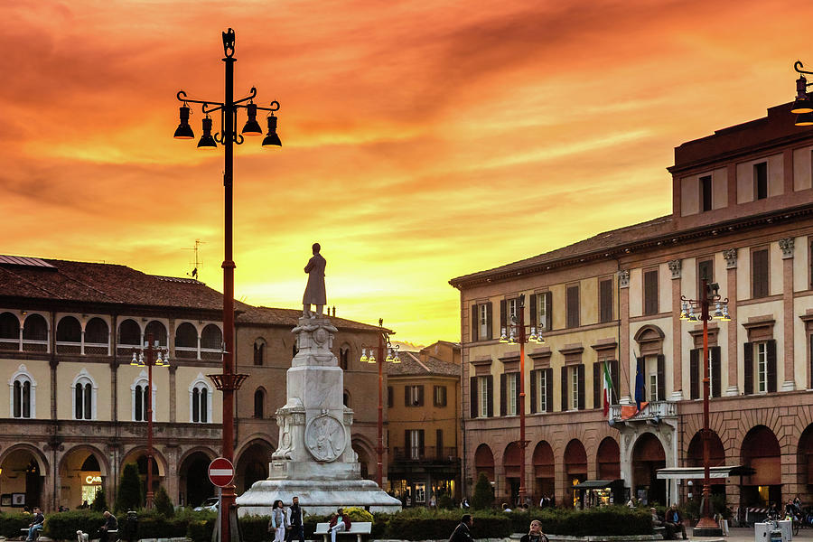 sunset on Italian town #1 Photograph by Vivida Photo PC