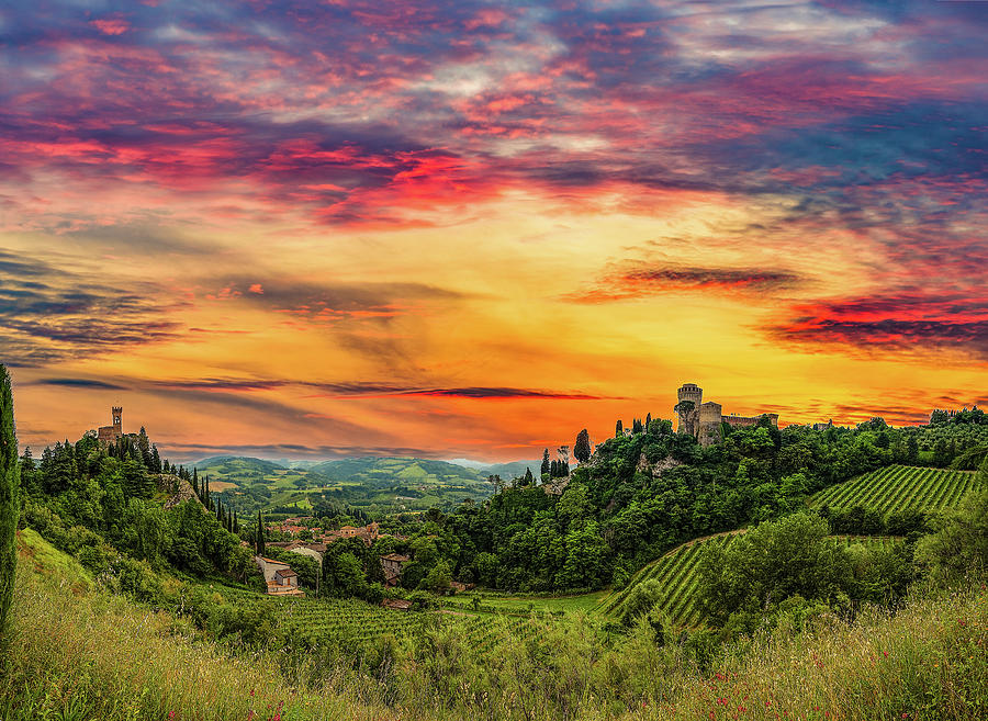 Sunset On Medieval Valley #1 Photograph by Vivida Photo PC