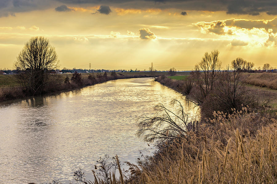 Sunset On River #1 Photograph by Vivida Photo PC