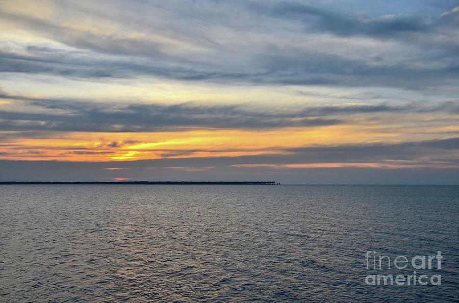Sunset over ocean at Fort Hammenhiel Jaffna Peninsula northerm Sri Lanka  #1 Photograph by Imran Ahmed
