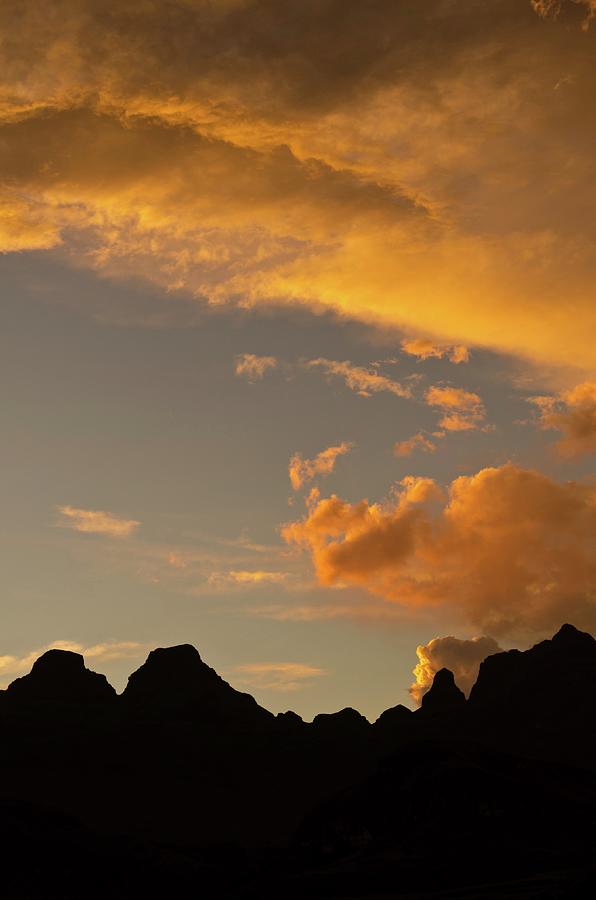 Sunset Over The Drakensberg Mountains #1 Photograph by Roger De La Harpe Sunset Over The Drakensberg Mountains #1 Photograph by Roger De La Harpe