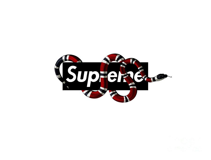 Supreme x Gucci Digital Art by Errysa Mervalda