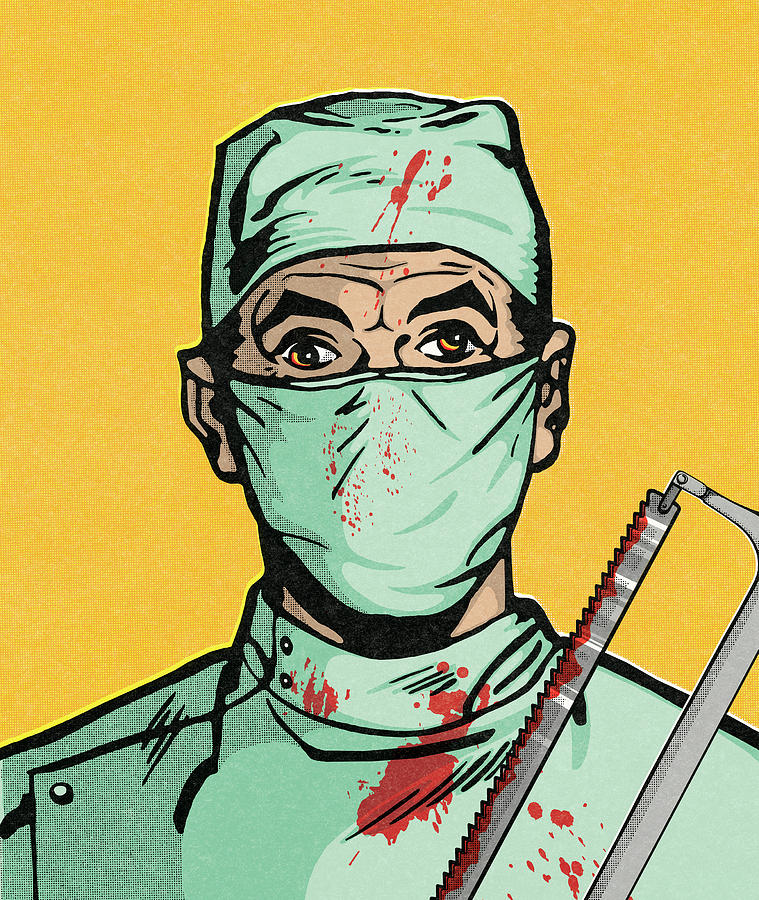 Vintage Drawing - Surgeon #1 by CSA Images