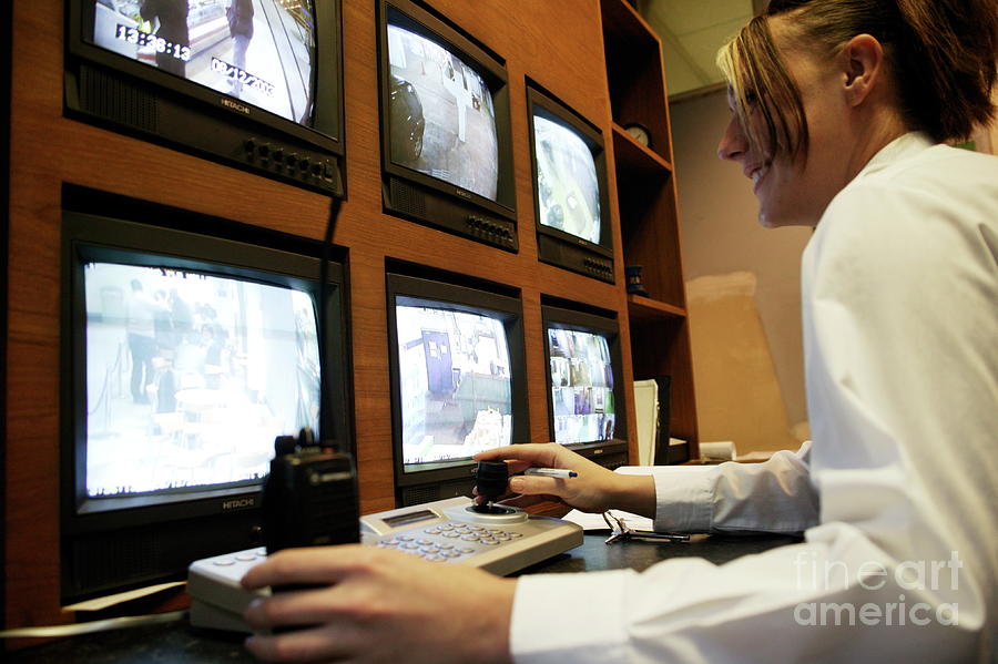 Surveillance Monitors #1 Photograph by Michael Donne/science Photo Library