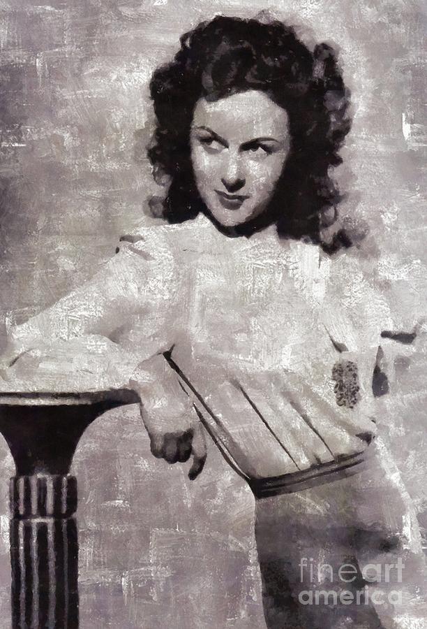 Hollywood Painting - Susan Hayward, Vintage Actress #1 by Esoterica Art Agency