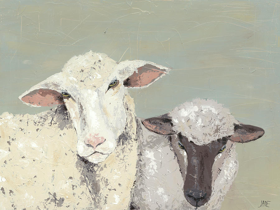 Sweet Lambs I Painting by Jade Reynolds - Fine Art America