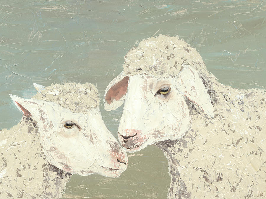 Sweet Lambs II Painting by Jade Reynolds - Fine Art America