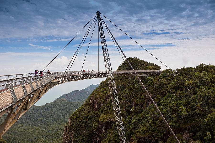Swing Bridge Walk At Summit Of Langkawi #1 Photograph by Richard Ianson