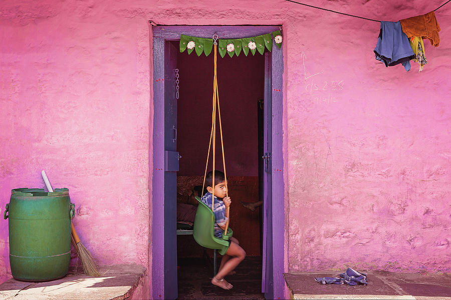 Badami Photograph - Swing by Marji Lang Badami Photograph - Swing by Marji Lang