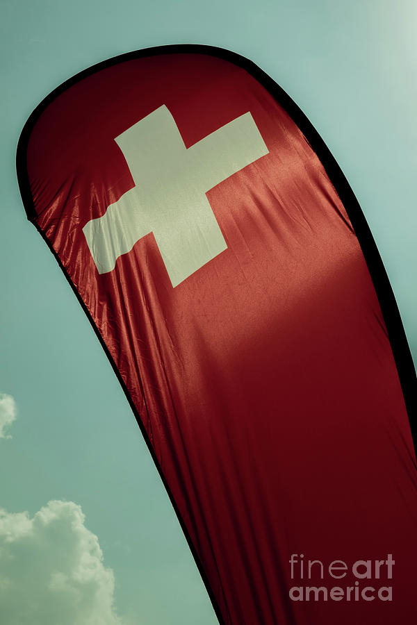 Swiss Flag #1 Photograph by Mats Silvan