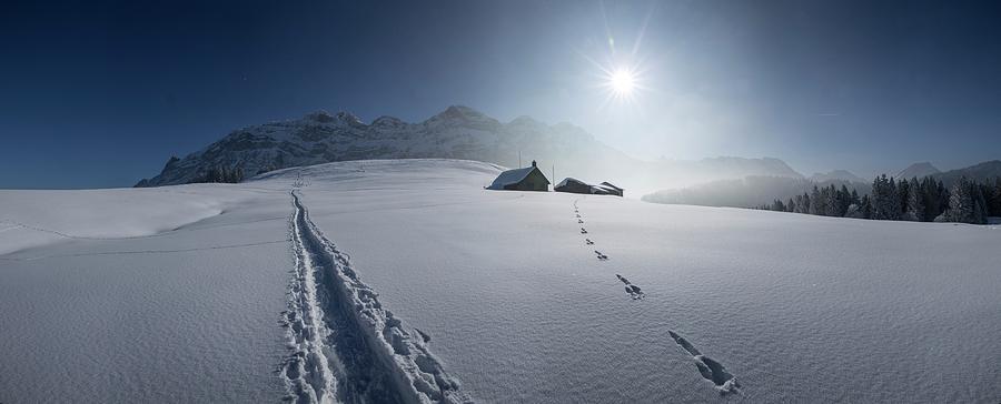 Switzerland, Hiking Trail #1 Digital Art by Christof Sonderegger
