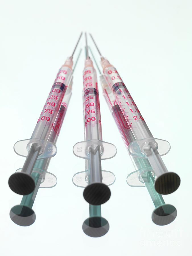 Syringes #1 Photograph by Tek Image/science Photo Library