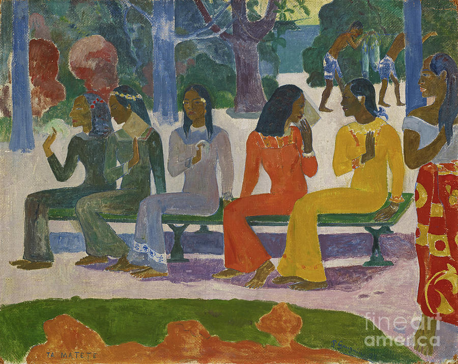 Ta Matete Painting by Paul Gauguin