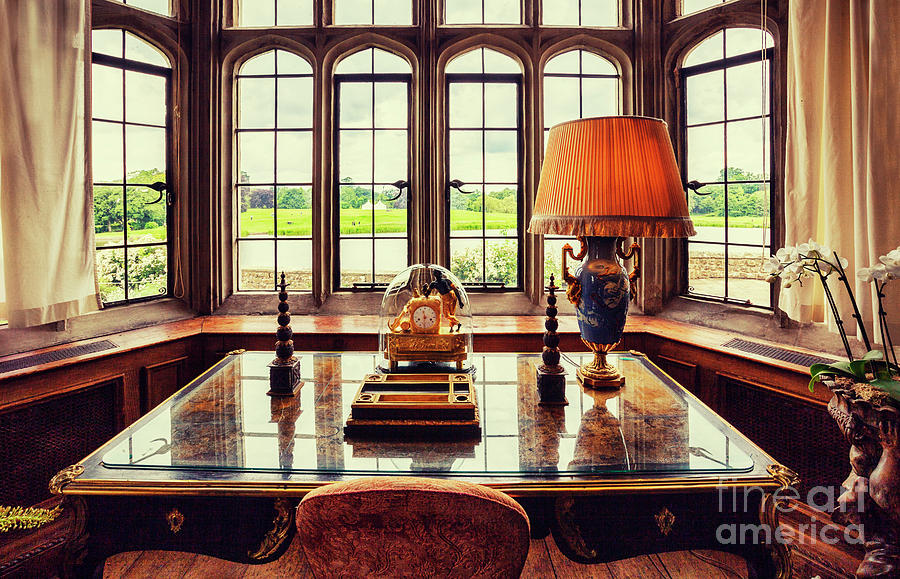 table in Leeds Castle, Kent #1 Photograph by Ariadna De Raadt