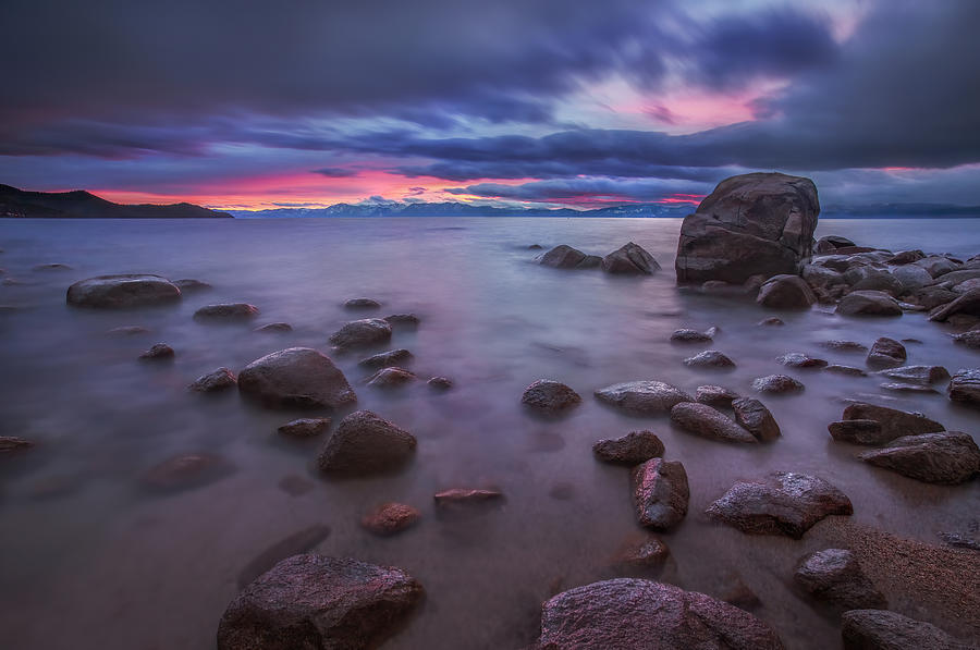 Sunset Photograph - Tahoe Night #1 by Wei Liu