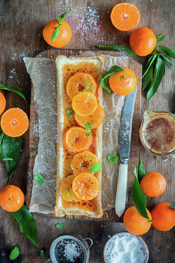 Tangerine Brulee Tart #1 Photograph by Irina Meliukh