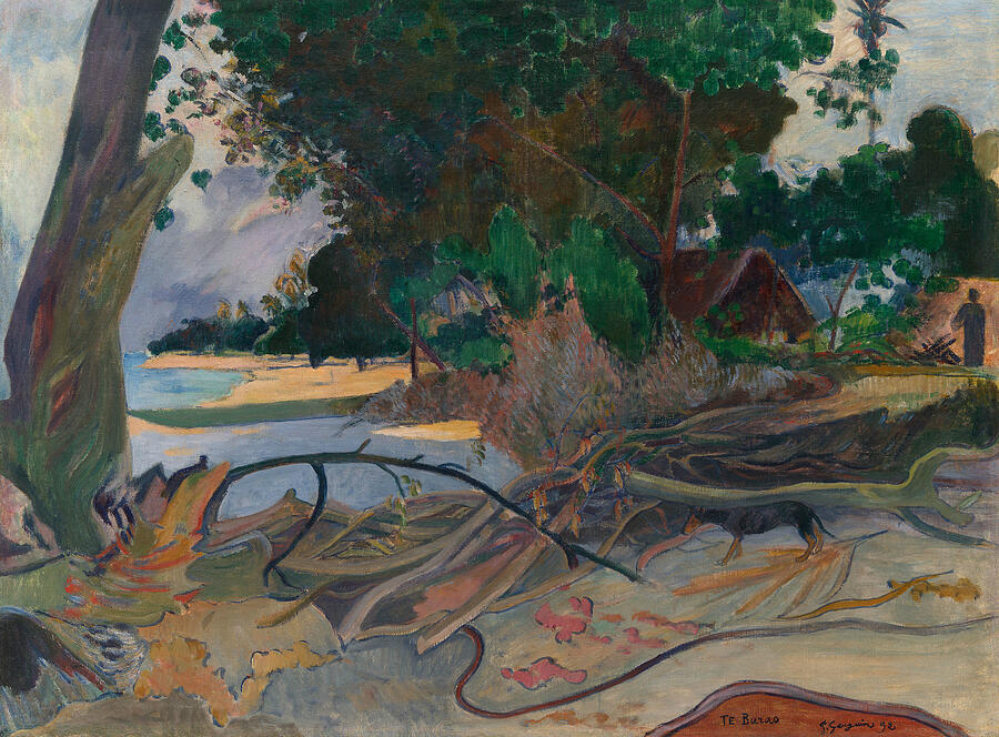 Te burao - The Hibiscus Tree by Paul Gauguin Te burao - The Hibiscus Tree by Paul Gauguin