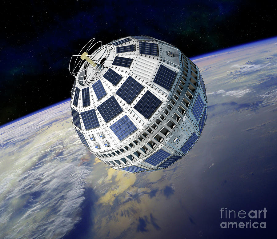 Telstar 1 Communications Satellite #1 by David Ducros/science