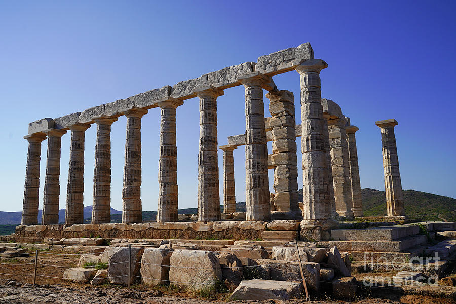 Temple of Poseidon, Sounion, Greece k2 #1 Photograph by Vladi Alon