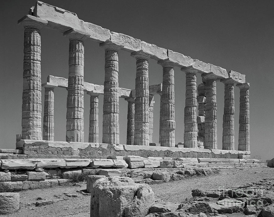 Greek Photograph - Temple Of Poseidon, Sunion by 