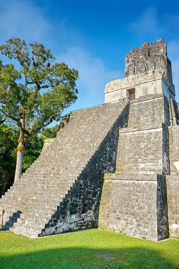 Mayan Photograph - Temple Of The Masks, El Peten, Grand #1 by Jan Wlodarczyk
