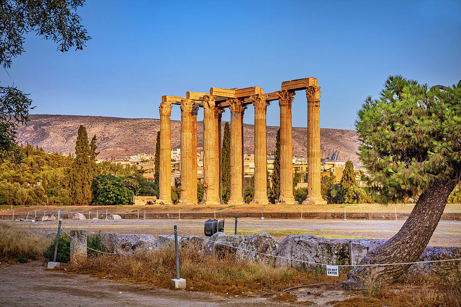 Temple Of Zeus, Athens, Greece #1 Digital Art by Claudia Uripos