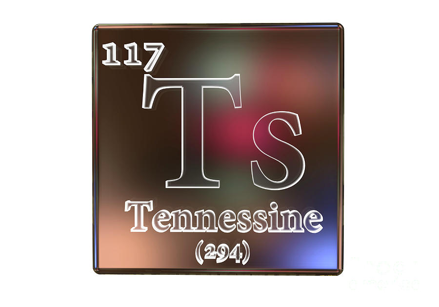 Tennessin Chemical Element #1 Photograph by Kateryna Kon/science Photo Library