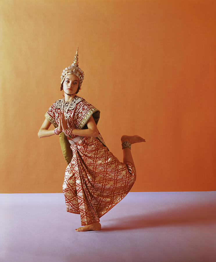 Thai Woman Dancing In Traditional #1 Photograph by Tom Kelley Archive
