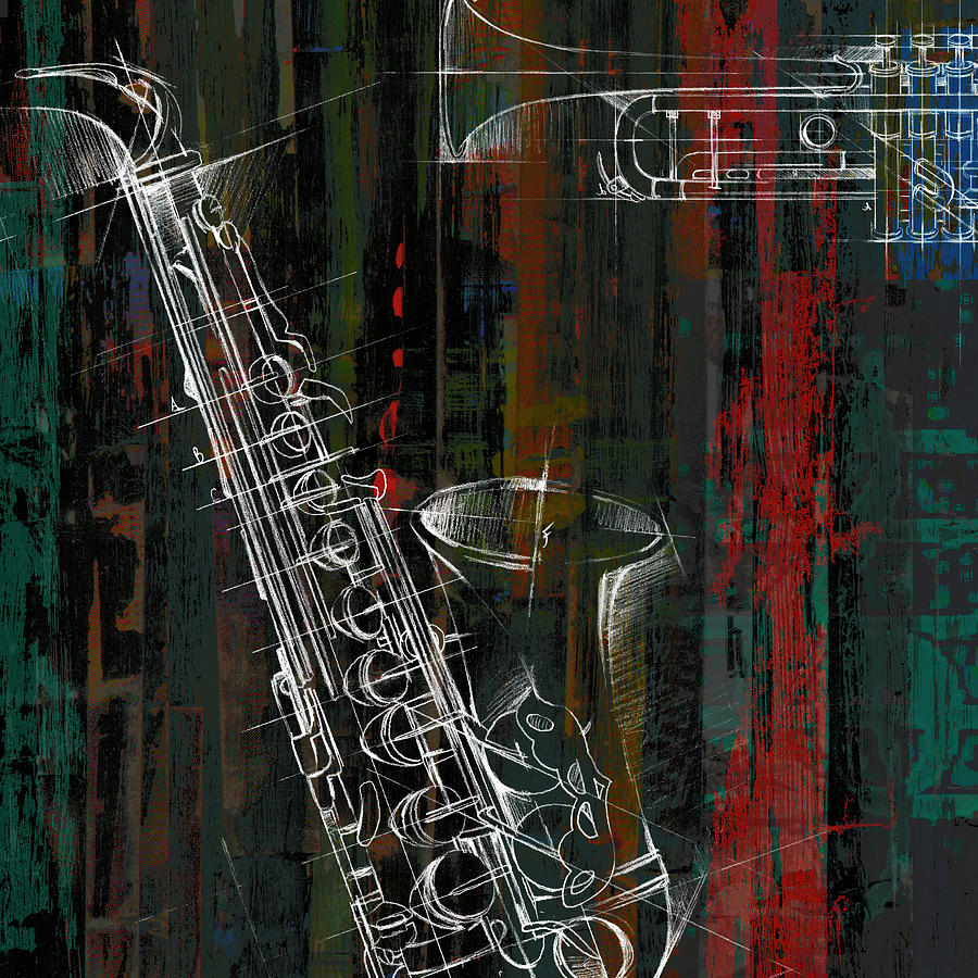 Music Painting - That Jazz II #1 by Studio W