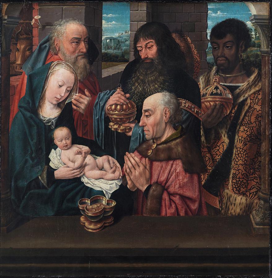 Renaissance Painting - The Adoration Of The Kings by Hugo Van Der Goes