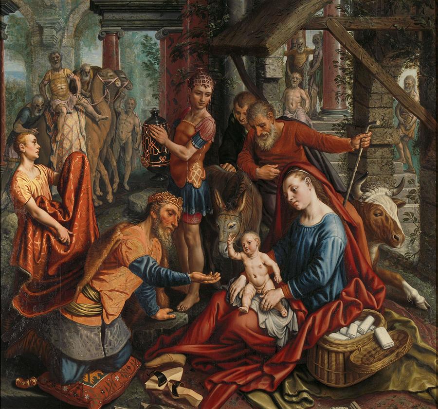 The Adoration of the Magi. #1 Painting by Pieter Aertsen The Adoration of the Magi. #1 Painting by Pieter Aertsen