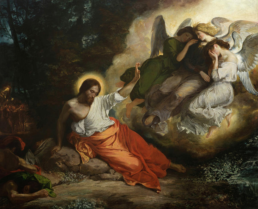 Eugene Delacroix Painting - The Agony in the Garden #1 by Eugene Delacroix