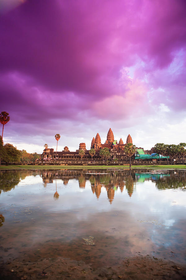 The Angkor Wat Temple At Sunset #1 Photograph by Matthew Micah Wright