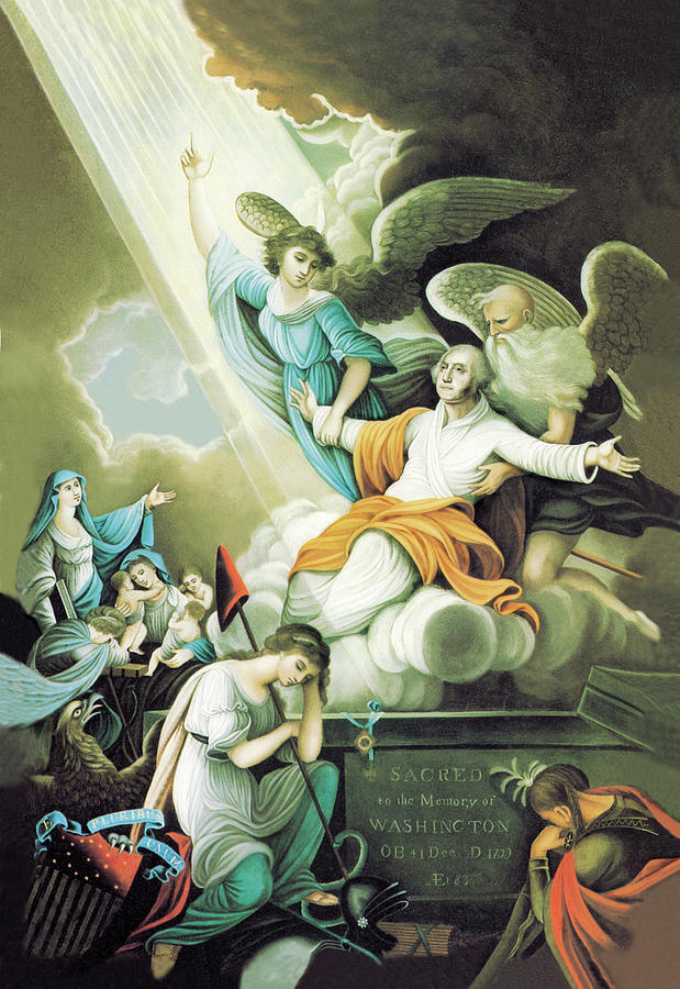 The Apotheosis of Washington Painting by John James Barralet - Fine Art ...