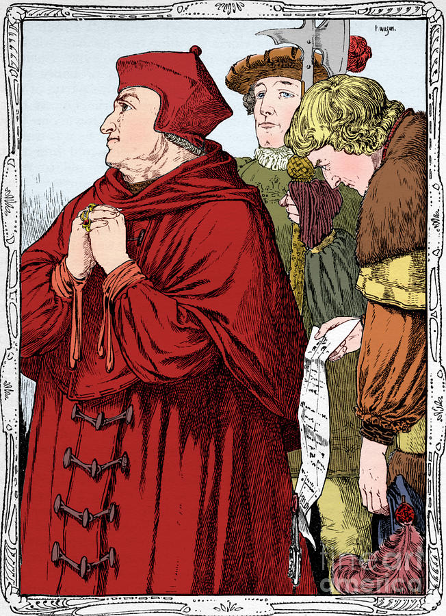 The Arrest Of Cardinal Wolsey 1902 #1 Drawing by Print Collector