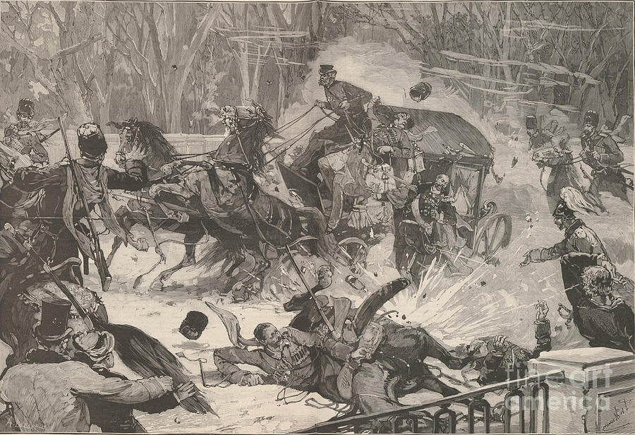 The Assassination Of Alexander II On 13 #1 Drawing by Heritage Images