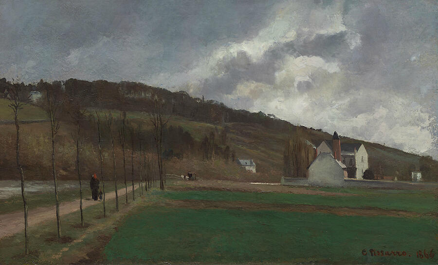 The Banks of the Marne in Winter by Camille Pissarro The Banks of the Marne in Winter by Camille Pissarro