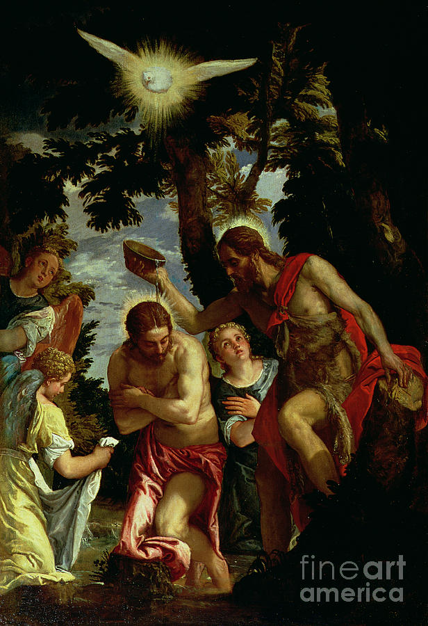 The Baptism Of Christ Painting by Veronese - Pixels