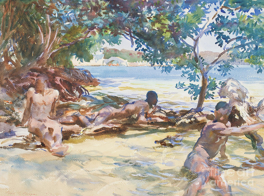 The Bathers  Painting by John Singer Sargent