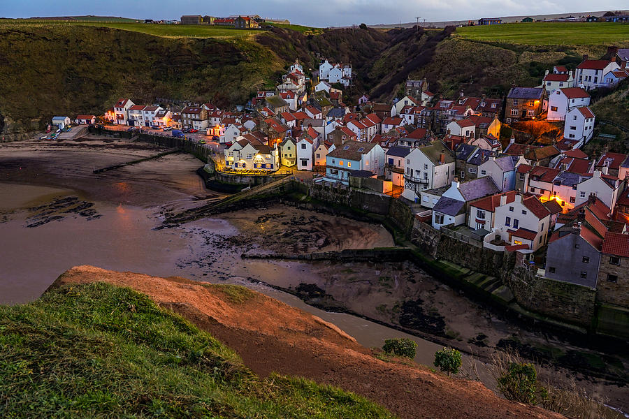 The Beautiful Fishing Village Of Staithes In England. Photograph