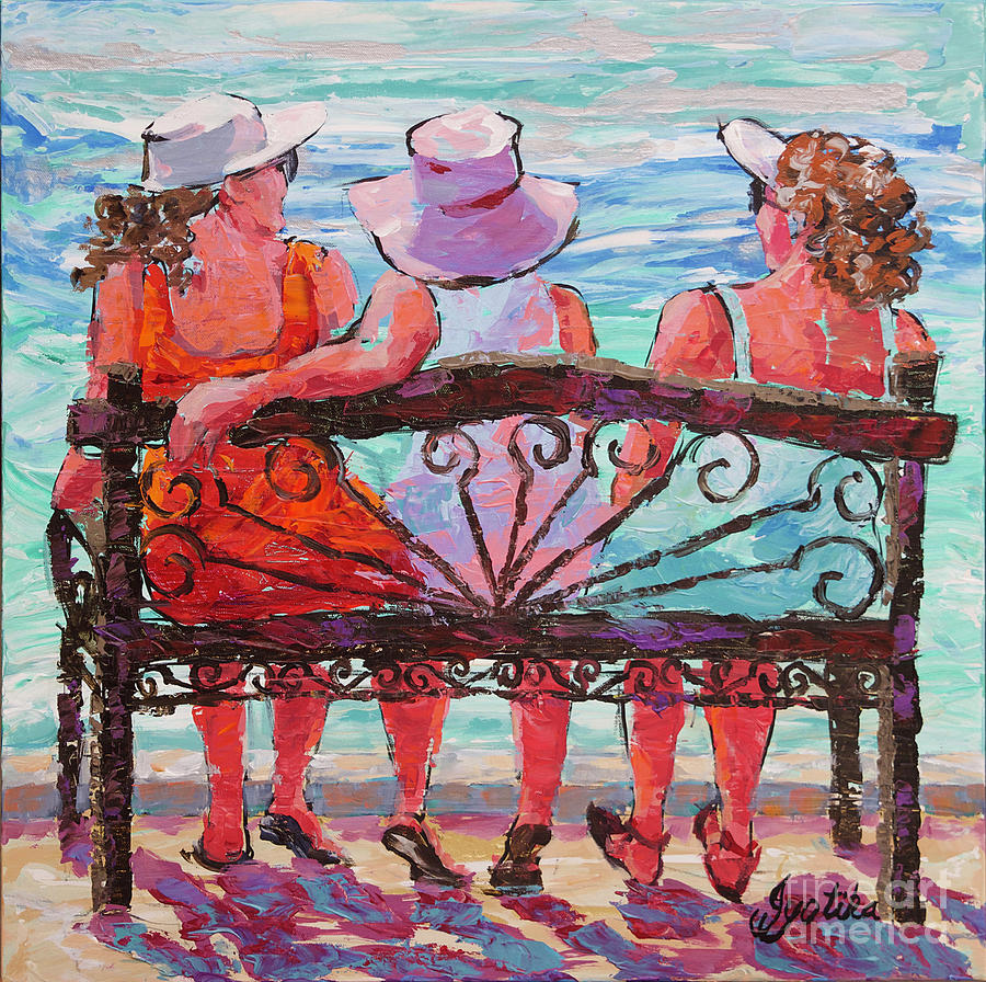 The Bench  #2 Painting by Jyotika Shroff