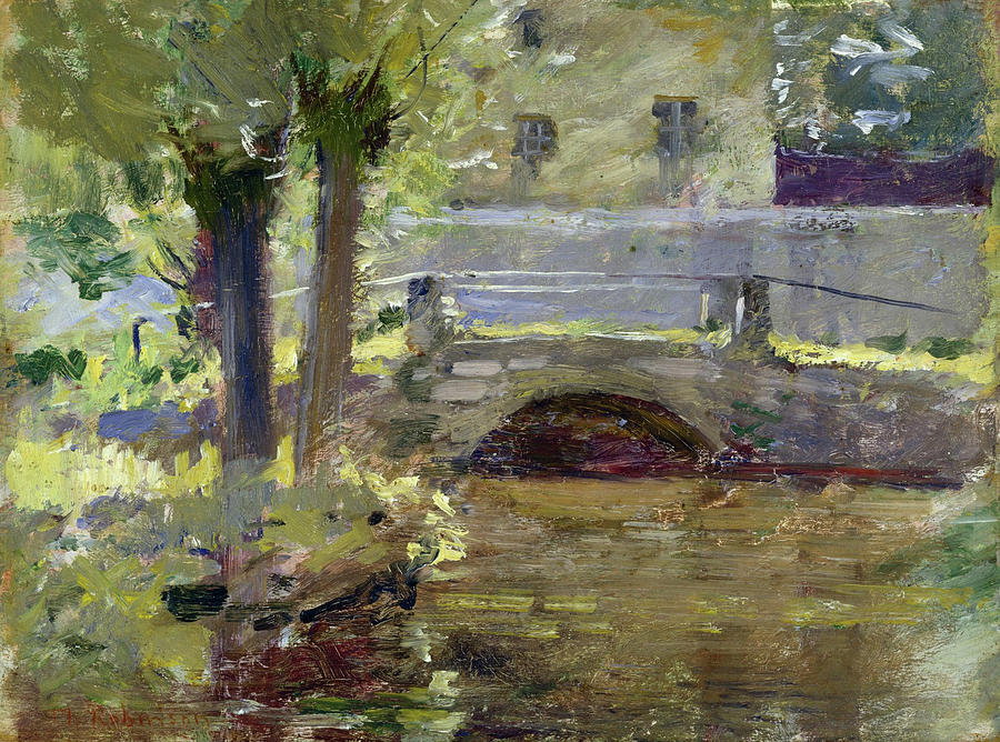 Theodore Robinson Painting - The Bridge at Giverny #1 by Theodore Robinson