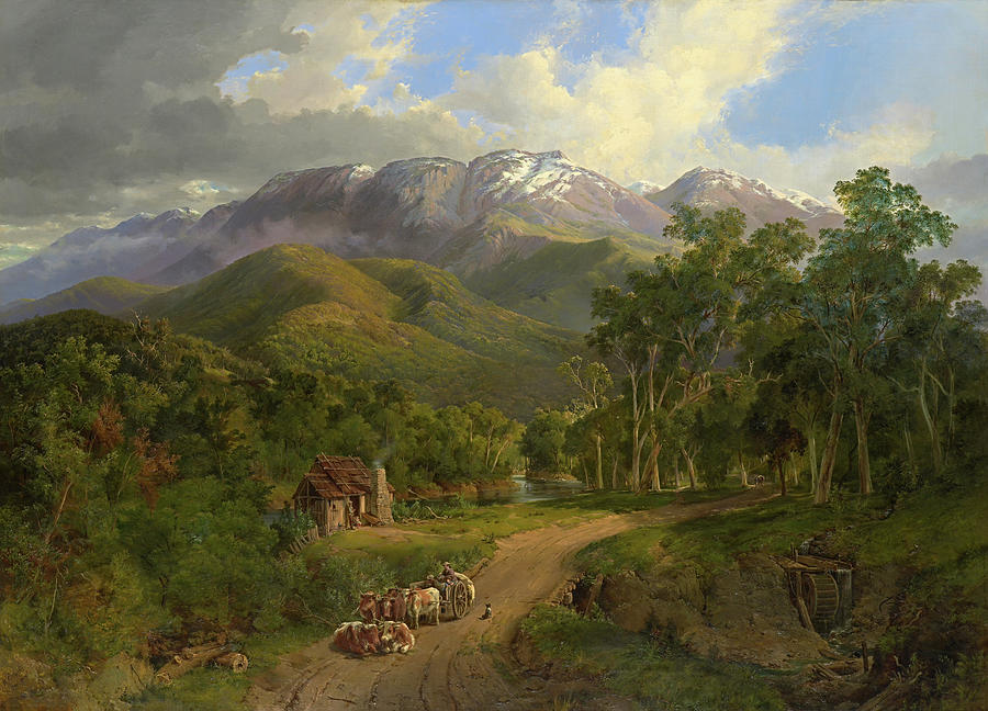 Mountain Painting - The Buffalo Ranges #1 by Mountain Dreams