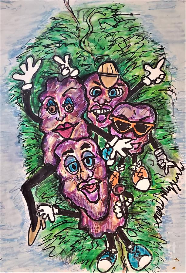 The California Raisins Mixed Media by Geraldine Myszenski - Fine Art ...