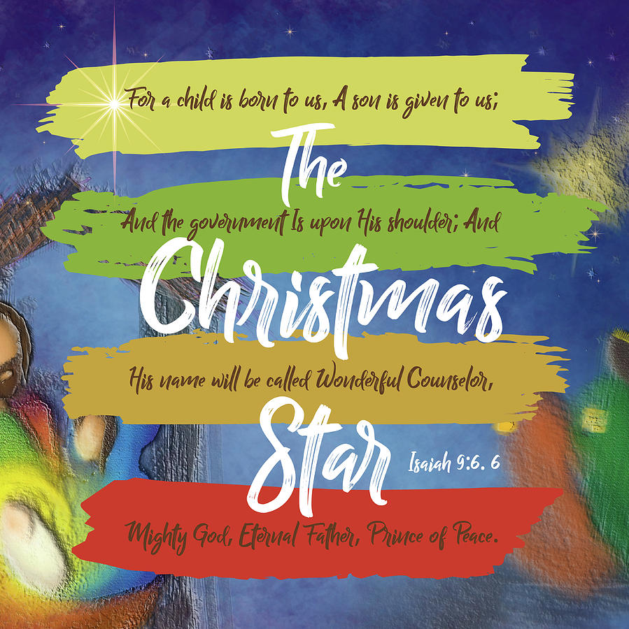 Christmas Digital Art - The Christmas Star #1 by Claire Tingen