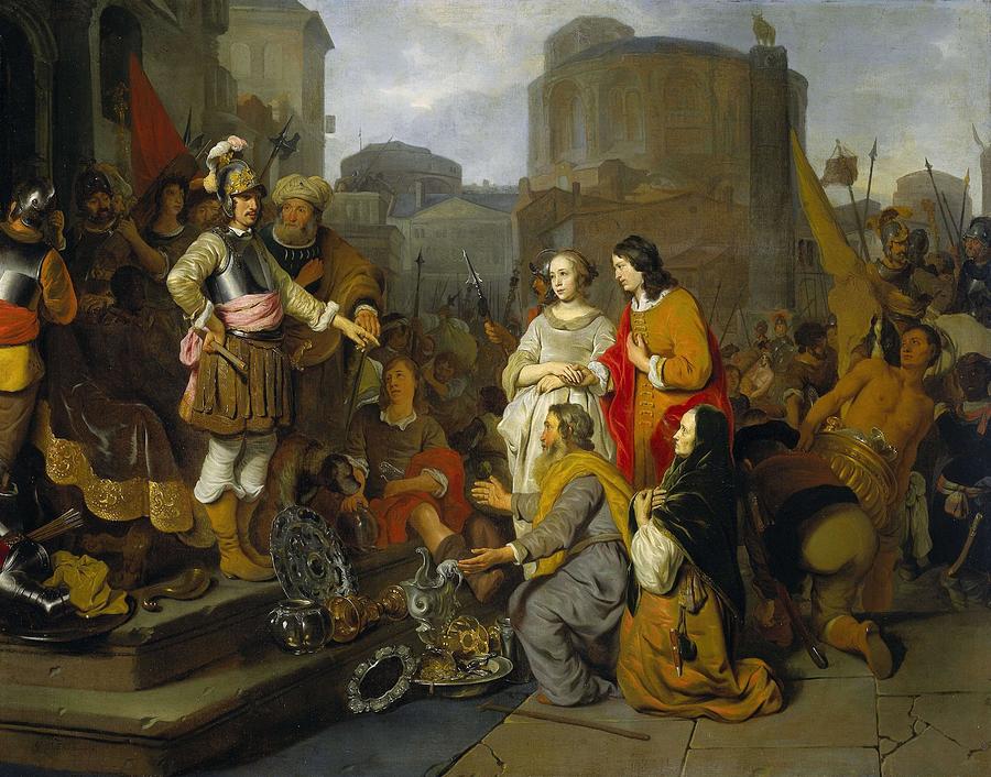 The Continence of Scipio. #1 Painting by Gerbrand van den Eeckhout