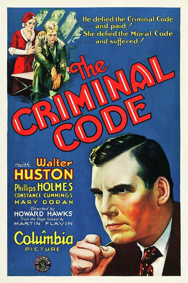 The Criminal Code -1931-. #1 Photograph by Album