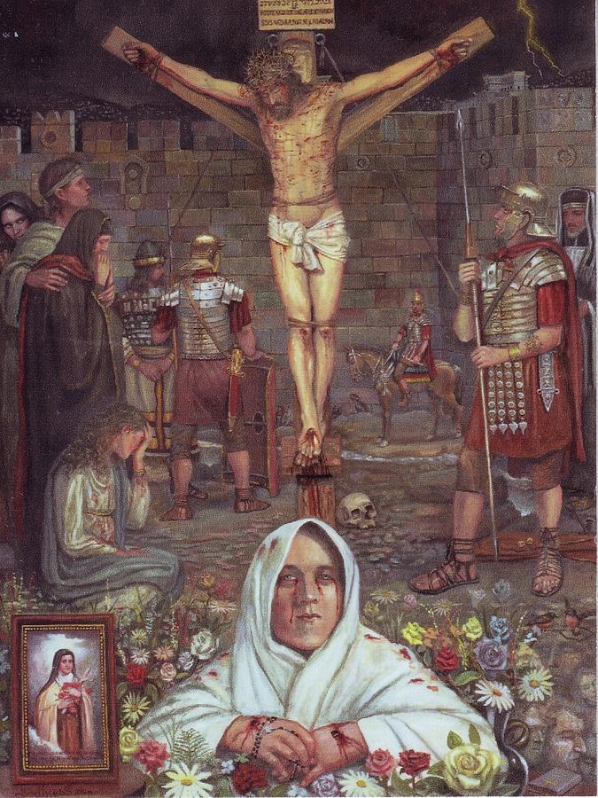 The Crucifixion #2 Painting by Henry Godines