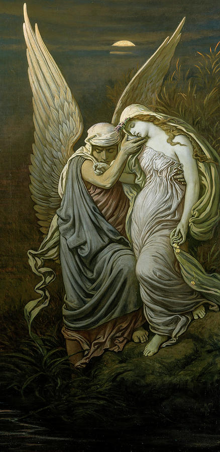 Elihu Vedder Painting - The Cup Of Death, 1911 by Elihu Vedder Elihu Vedder Painting - The Cup Of Death, 1911 by Elihu Vedder