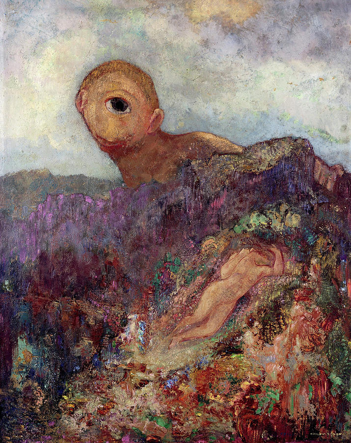 Odilon Redon Painting - The cyclops, 1914 #1 by Odilon Redon
